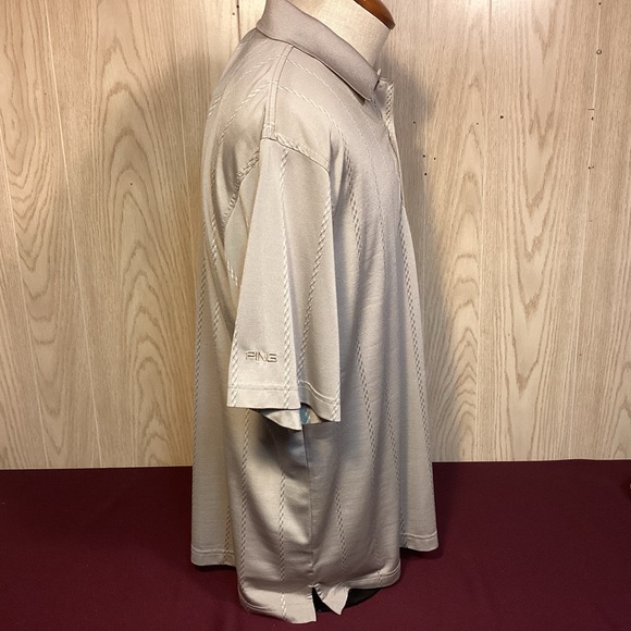 Ping Mens Golf Polo Shirt Size Large color silver - Picture 4 of 11